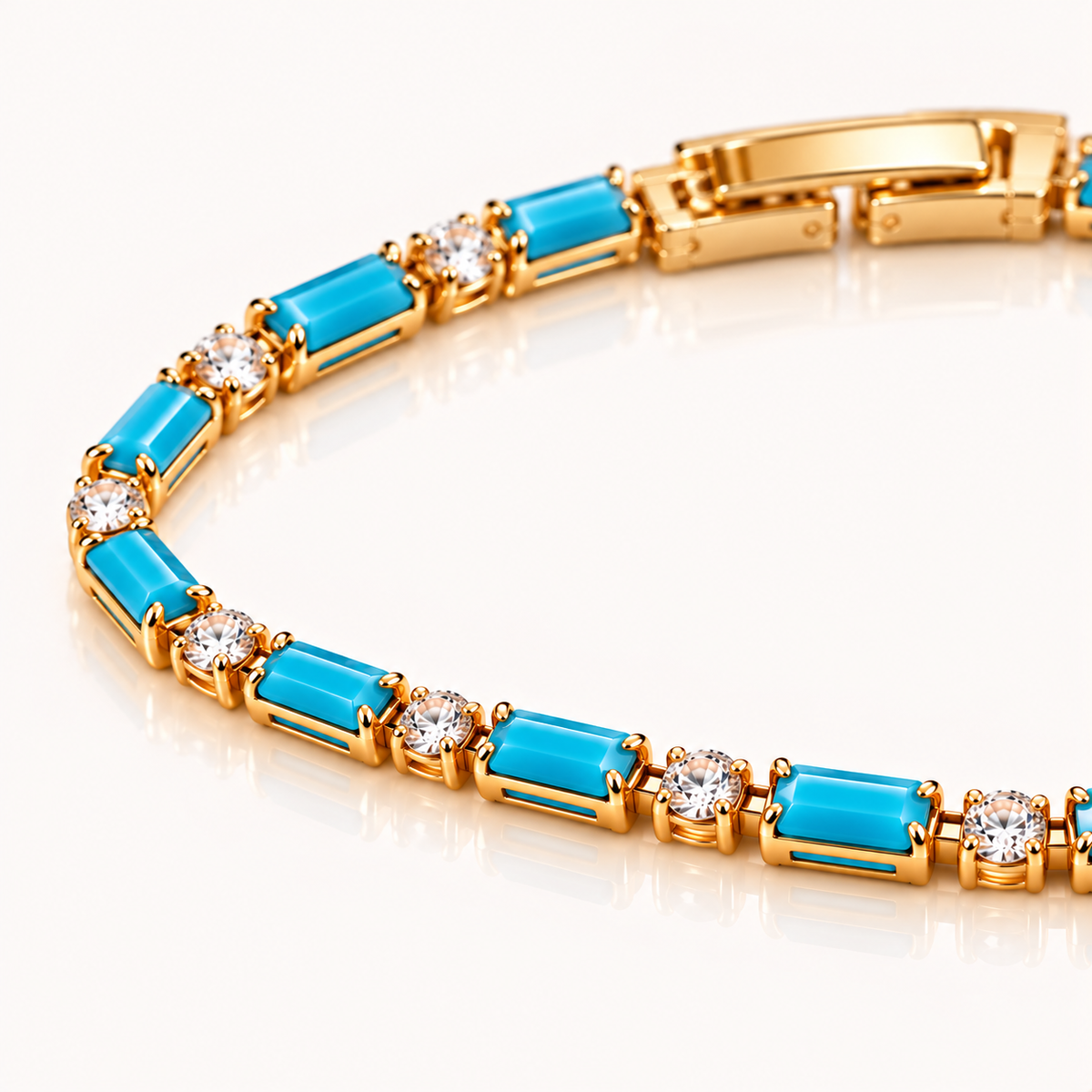 AZURÉ – Armband mit türkisblauen Steinen