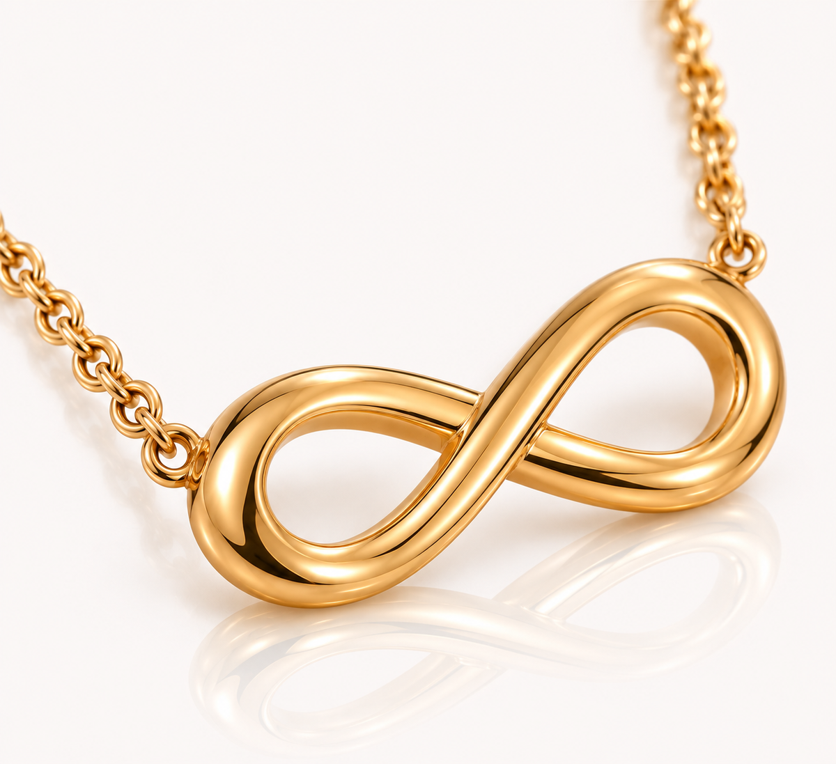 INFINIA – Goldene Halskette mit Infinity-Symbol