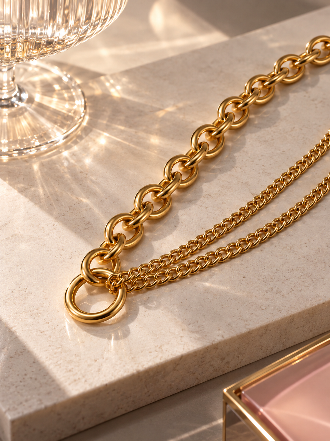 DUETTA – Halskette mit Ringdetail