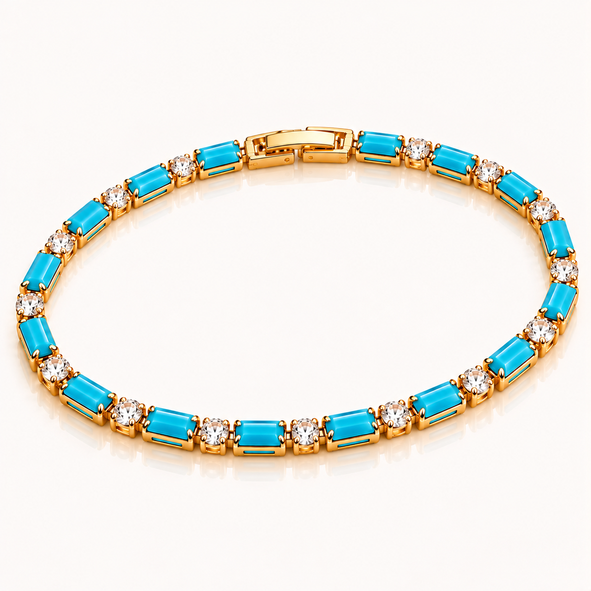 AZURÉ – Armband mit türkisblauen Steinen